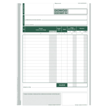 Dowód dostawy A5 315-3